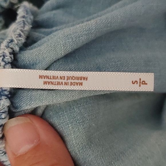 Free People Keegan High Low Denim Cotton Patchwork/Tunic Dress Size Small - Picture 11 of 13